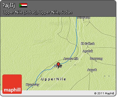 Physical 3D Map of Ḩajlīj
