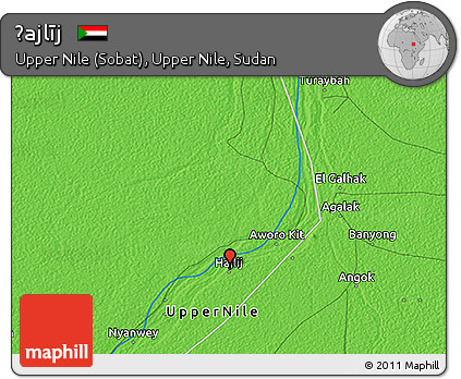 Political 3D Map of Ḩajlīj