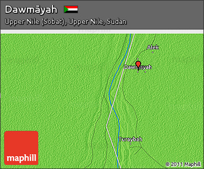 Political 3D Map of Dawmāyah
