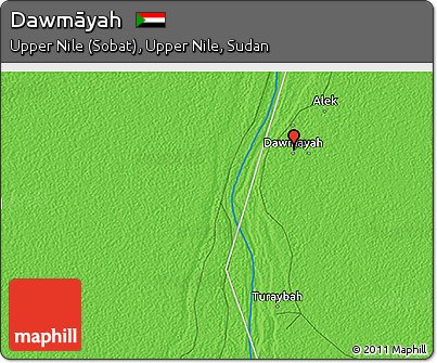 Political 3D Map of Dawmāyah