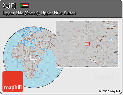 Gray Location Map of Ḩajlīj