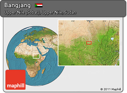 Satellite Location Map of Bangjang
