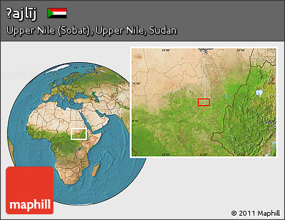 Satellite Location Map of Ḩajlīj