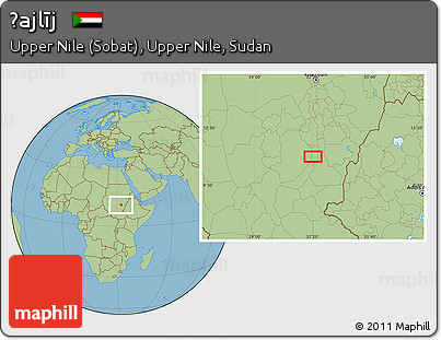Savanna Style Location Map of Ḩajlīj