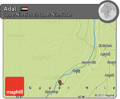 Physical Map of Adal