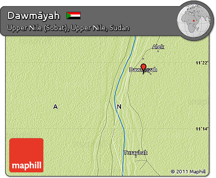Physical Map of Dawmāyah