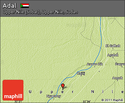 Physical Map of Adal