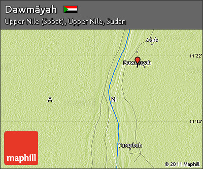 Physical Map of Dawmāyah