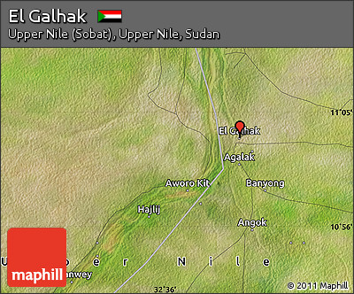 Satellite Map of El Galhak