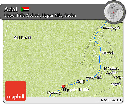 Physical Panoramic Map of Adal