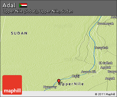 Physical Panoramic Map of Adal