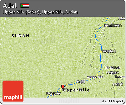 Physical Panoramic Map of Adal