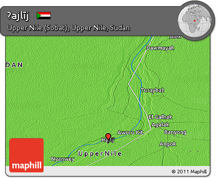 Political Panoramic Map of Ḩajlīj
