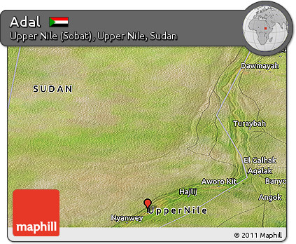 Satellite Panoramic Map of Adal