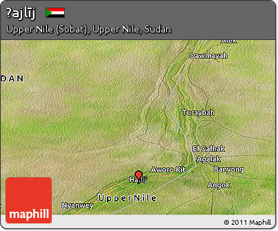 Satellite Panoramic Map of Ḩajlīj