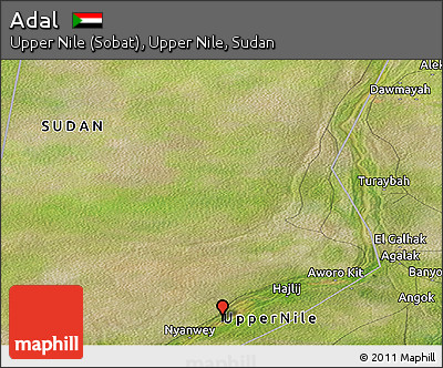 Satellite Panoramic Map of Adal