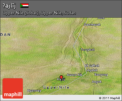 Satellite Panoramic Map of Ḩajlīj