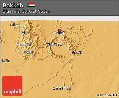 Political 3D Map of Bakkah