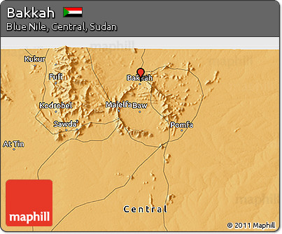 Political 3D Map of Bakkah