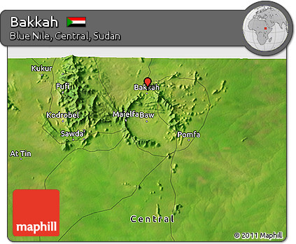 Satellite 3D Map of Bakkah
