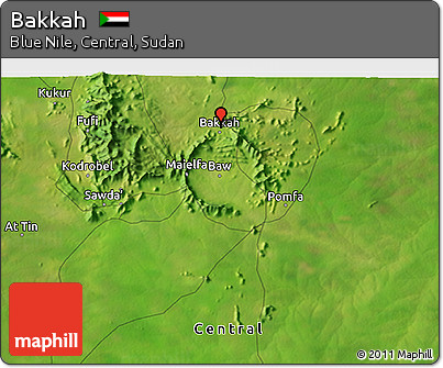 Satellite 3D Map of Bakkah