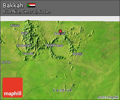 Satellite 3D Map of Bakkah