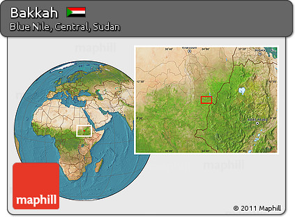 Satellite Location Map of Bakkah