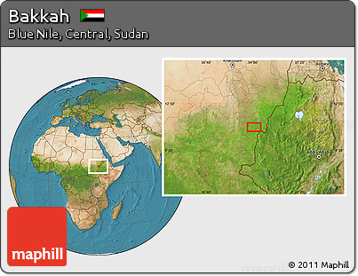 Satellite Location Map of Bakkah