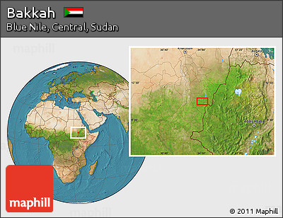 Satellite Location Map of Bakkah