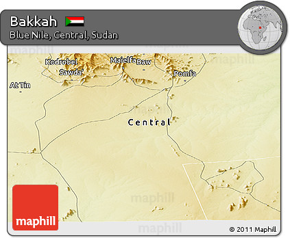 Physical Panoramic Map of Bakkah
