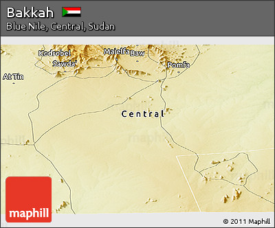 Physical Panoramic Map of Bakkah