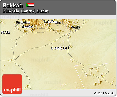Physical Panoramic Map of Bakkah