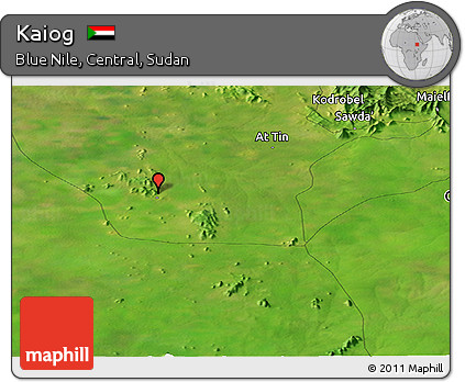 Satellite Panoramic Map of Kaiog