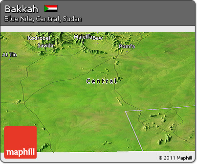 Satellite Panoramic Map of Bakkah