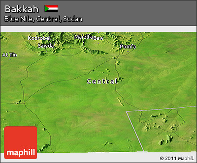 Satellite Panoramic Map of Bakkah