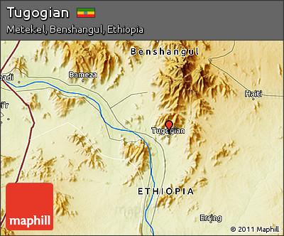 Physical 3D Map of Tugogian