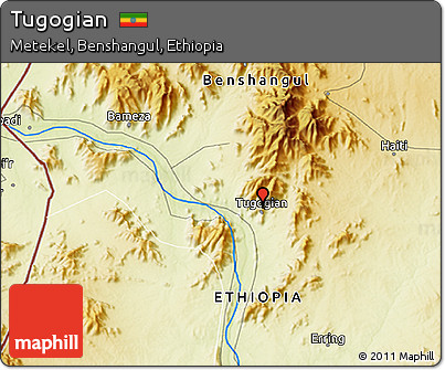Physical 3D Map of Tugogian