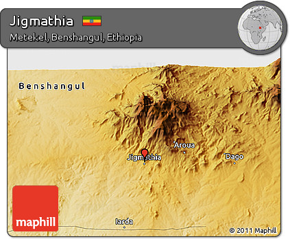 Physical 3D Map of Jigmathia