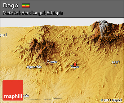 Physical 3D Map of Dago