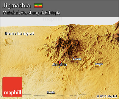 Physical 3D Map of Jigmathia