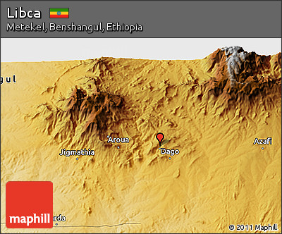 Physical 3D Map of Libca