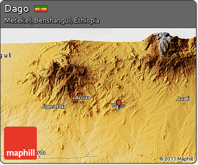 Physical 3D Map of Dago