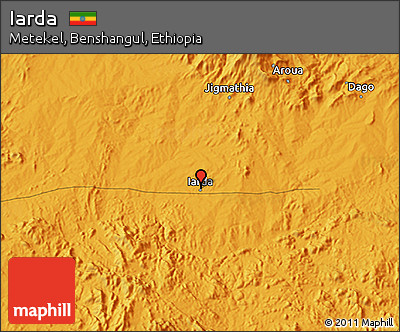 Political 3D Map of Iarda