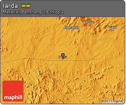 Political 3D Map of Iarda