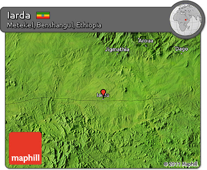 Satellite 3D Map of Iarda