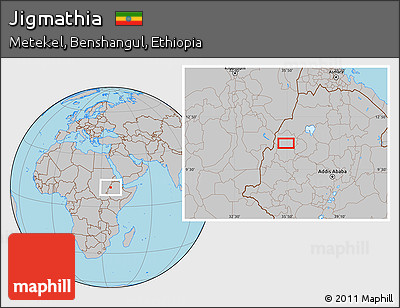 Gray Location Map of Jigmathia