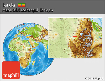 Physical Location Map of Iarda