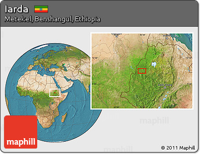 Satellite Location Map of Iarda