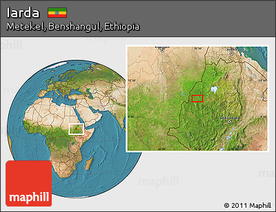 Satellite Location Map of Iarda