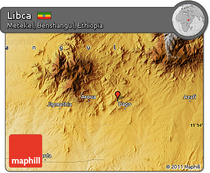 Physical Map of Libca